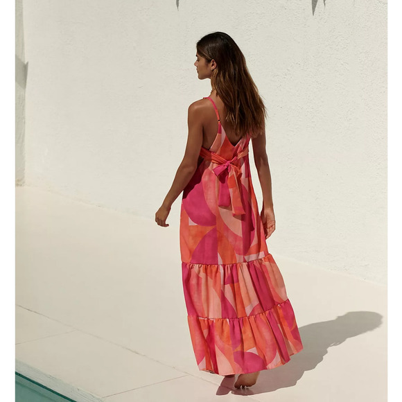 NWT Anthropologie Peixoto Cotton Maxi Dress - Large - Picture 3 of 5